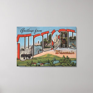 Impressão Em Tela Wausau, Wisconsin - grandes cenas da letra