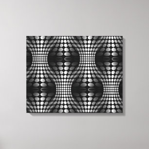 Impressão Em Tela Waves Pontas Papel de parede preto e branco