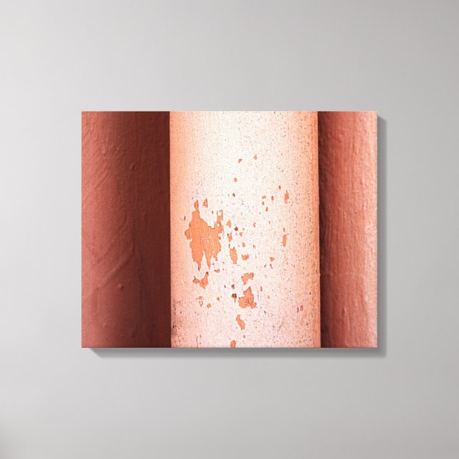 Impressão Em Tela Weathered Terracotta Column Texture with Peeling P (Frente)