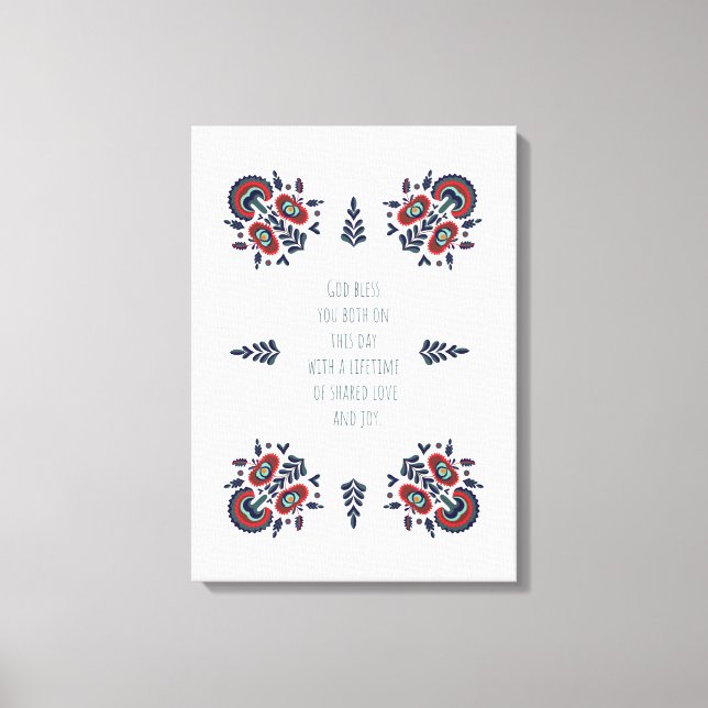 Impressão Em Tela Wedding Couple, Newly-Wed Blessing, Engagement gif (Frente)