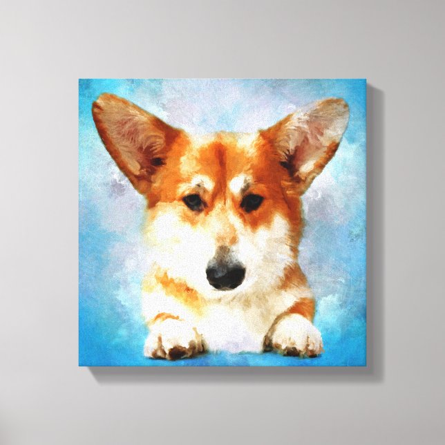 Impressão Em Tela Welsh Corgi (Frente)