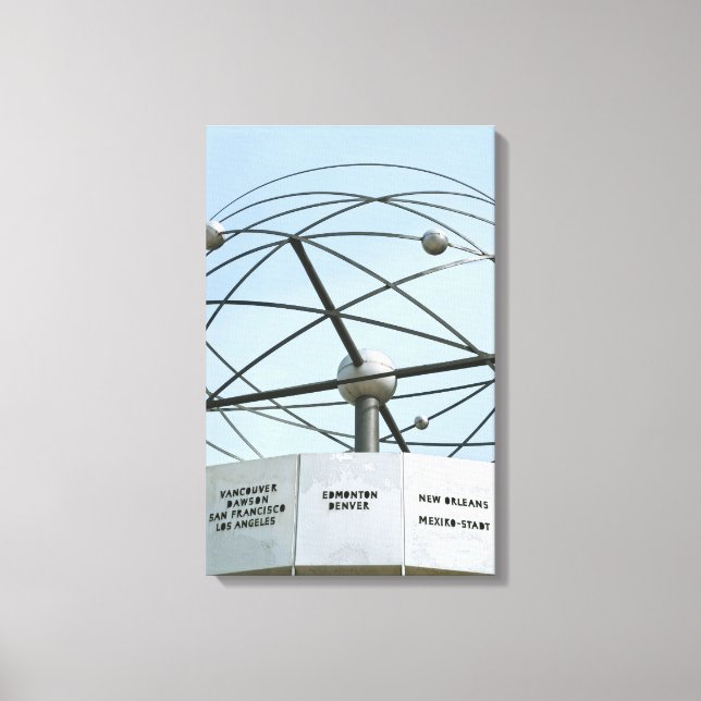 Impressão Em Tela Weltzeituhr (Frente)