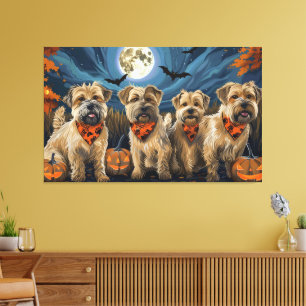 Impressão Em Tela Wheaten Terrier Halloween Spooky