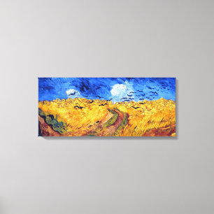 Impressão Em Tela Wheatfield com corvos, Vincent van Gogh