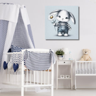 Impressão Em Tela Whimsical Boy Bunny