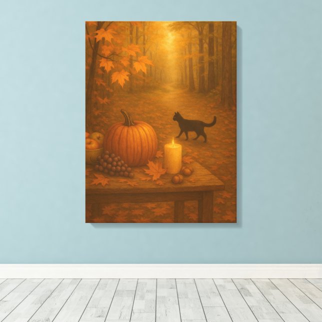 Impressão Em Tela Whisperlight - Autumn Forest (Insitu(piso de madeira))