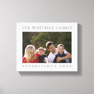 Impressão Em Tela White de fotos da família