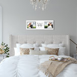 Impressão Em Tela White Horizontal 2 Foto Monograma de Casamento<br><div class="desc">Uma apresentação profissional de duas das suas belas fotos de casamento, com o seu monograma de casamento no meio em preto e cinza! O fundo branco realmente torna suas fotos o herói, e vai bem com muitos estilos diferentes de design interior. Acessa preto e branco, assim como fotografia colorida. Esta...</div>