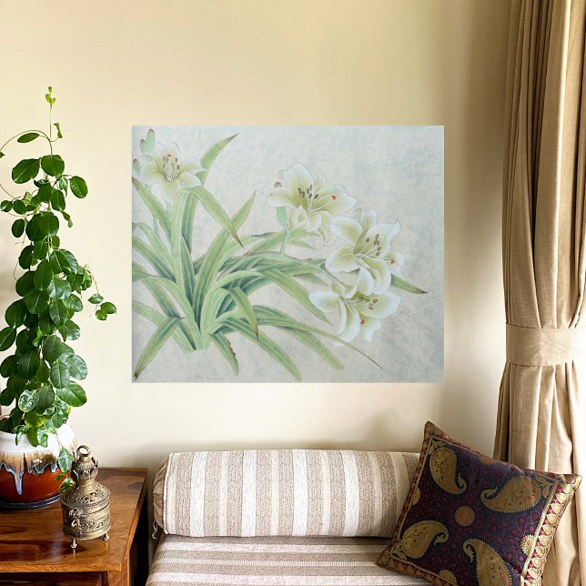 Impressão Em Tela White Lily (Criador carregado)