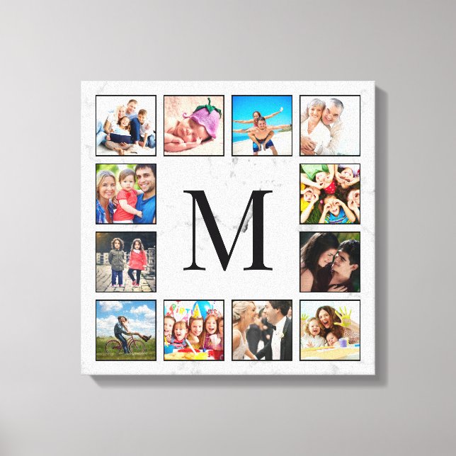 Impressão Em Tela White Marble Stone Pattern (Frente)