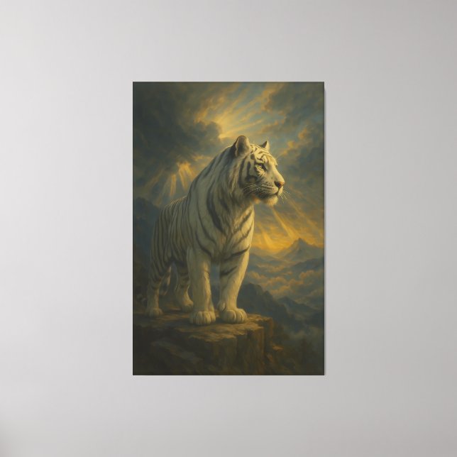 Impressão Em Tela White Tiger – Fine Art Print (Frente)