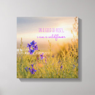 Impressão Em Tela Wildflower 12" X12", 1,5", solteiro