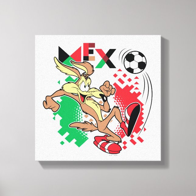 Impressão Em Tela WILE E. COYOTE™ Team Mexico Soccer Graphic (Frente)