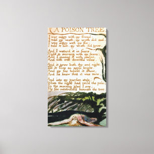 Impressão Em Tela William Blake uma árvore do veneno