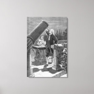 Impressão Em Tela William Herschel descobre o planeta Uranus