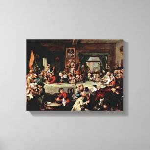 Impressão Em Tela William Hogarth - O Banquete