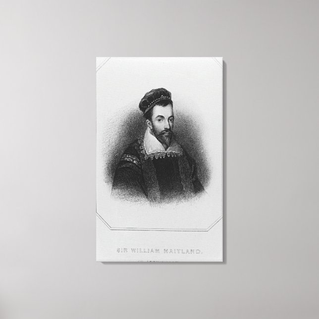 Impressão Em Tela William Maitland de Lethington (Frente)