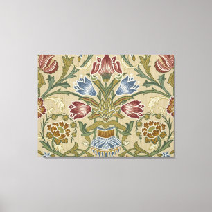 Impressão Em Tela William Morris Brocade Floral Wallpaper Padrão