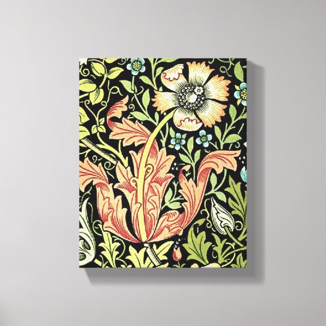 Impressão Em Tela William Morris Compton Wallpaper Classic (Frente)