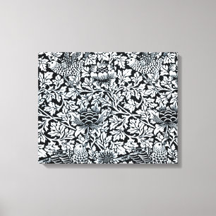 Impressão Em Tela William Morris Floral Pattern Bird Flowers