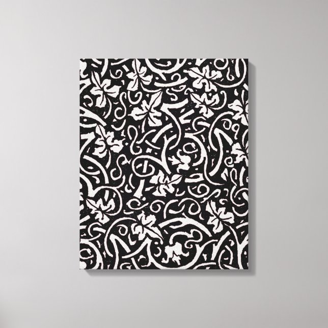 Impressão Em Tela William Morris Grapevine Vine Leaf Patterno (Frente)