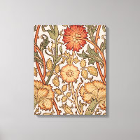 William Morris Pink Rose Flower Wallpaper Padrão