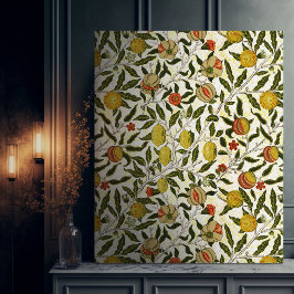 Impressão Em Tela William Morris Pomegranate Lemons Padrão Vintage