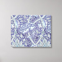 William Morris Windrush Padrão Floral Azul