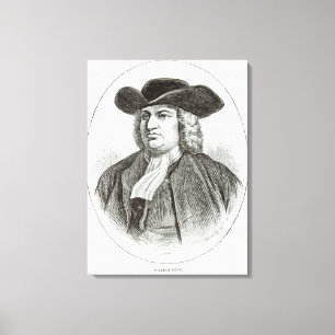 Impressão Em Tela William Penn gravado por Josiah Wood Whinfer
