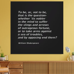 Impressão Em Tela William Shakespeare "Hamlet"
