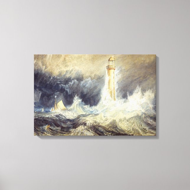 Impressão Em Tela William Turner - Farol de Bell Rock (Frente)