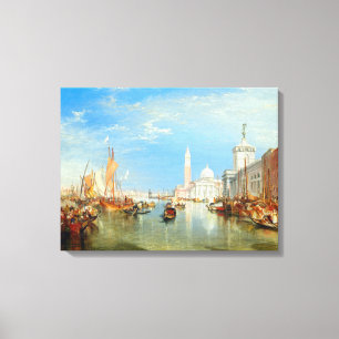Impressão Em Tela William Turner - Veneza, A Dogana e San Giorgio