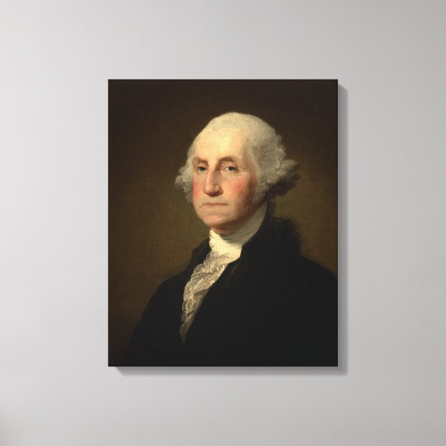 Impressão Em Tela Williamstown - Retrato de George Washington (Frente)
