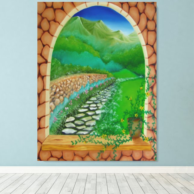 Impressão Em Tela Window (Insitu(piso de madeira))