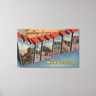 Impressão Em Tela Winona, Minnesota - grandes cenas da letra