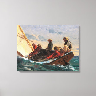 Impressão Em Tela Winslow Homer "Breezing Up (A Fair Wind)" Poster