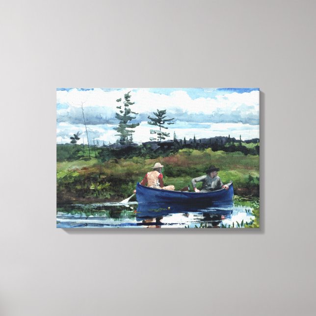 Impressão Em Tela Winslow Homer o barco azul (Frente)