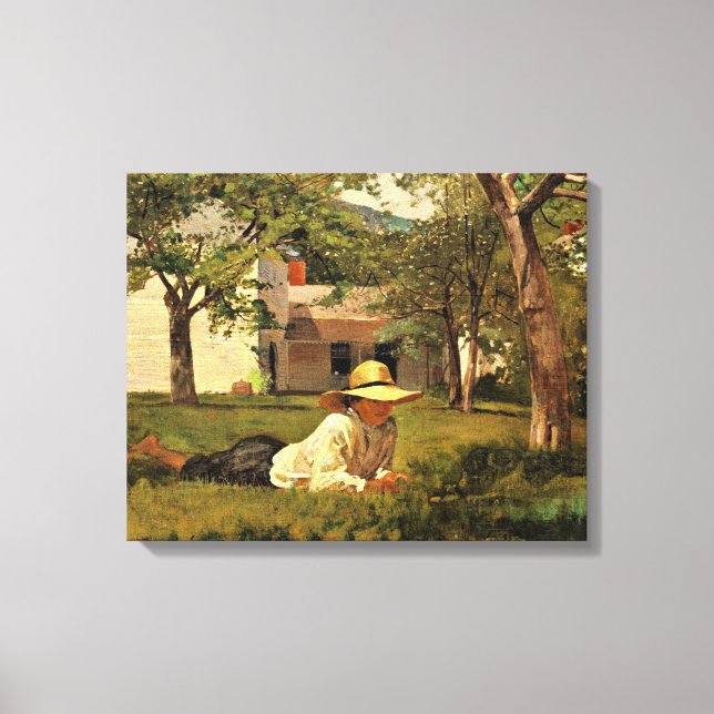 Impressão Em Tela Winslow Homer - O Nooning (Frente)