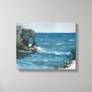 Impressão Em Tela Winslow Homer - Shore Rocky, Bermudas