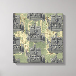 Impressão Em Tela Wisconsin Motor Milwaukee Wisconsin Engine Early K