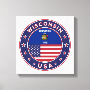 Impressão Em Tela Wisconsin, Wisconsin poster, tela de impressão