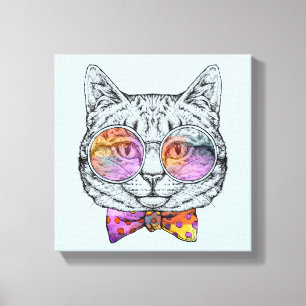 Impressão Em Tela Wise Gatinho Kat