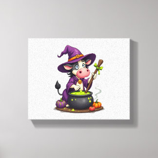 Impressão Em Tela Witch Cow Cauldron Brew