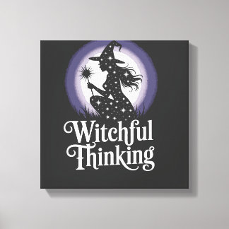 Impressão Em Tela Witchful Thinking Halloween Girl T-shirt