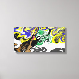 Impressão Em Tela Wolf night stary 