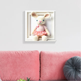 Impressão Em Tela Wonder Art Bunny Balé