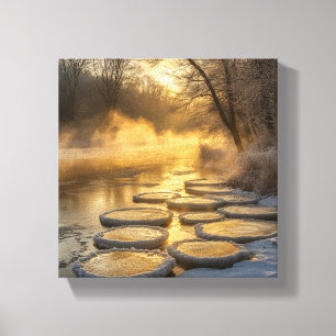Impressão Em Tela Wonderland de inverno com Ascensão a vapor