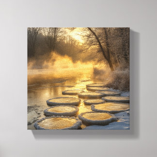 Impressão Em Tela Wonderland de inverno com Ascensão a vapor