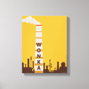 Impressão Em Tela Wonka Factory Silhouette