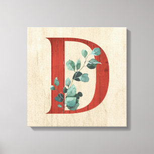 Impressão Em Tela Wood Russo e Eucalyptus - Letra D